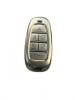 Husa Cheie Hyundai Tucson, 2022-2024, Smartkey, 6 Butoane, Tpu, Silver