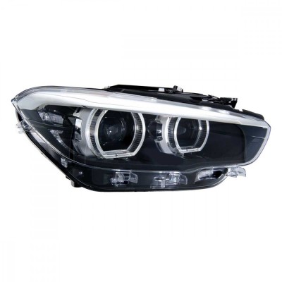 Far Bmw Seria 1 (F20), 05.2015-06.2019, montare fata, dreapta, cu lumini de zi tip LED; LED; electric; negru; LED, HELLA foto