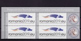 RO 2019 LP 2225 a &quot;Presedintia RO la Consiliul UE &quot;, bloc 4 serii+2xviniete ,MNH, Organizatii internationale, Nestampilat