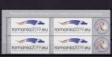 Cumpara ieftin RO 2019 LP 2225 a &quot;Presedintia RO la Consiliul UE &quot;, bloc 4 serii+2xviniete ,MNH, Organizatii internationale, Nestampilat