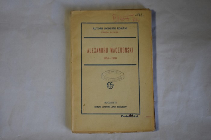 Alexandru Macedonski 1854-1920