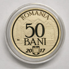 50 BANI 2017 . 10 ANI DE LA ADERAREA LA UNIUNEA EUROPEANA . PROOF .