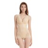 Body Modelator Elegant cu Dantela Florala Nude, Marimea S/M, Inchidere Reglabila, Material Elastic