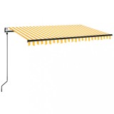 Cumpara ieftin Copertina retractabila automat, galben si alb, 450x350 cm