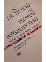 Mihaela Marinescu - Mic dictionar de termeni internationali intrati in uzul limbii romane (Editia: 2007) foto