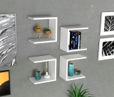 Cumpara ieftin Raft de perete Base, 4 Piese, 30 x 30 x 20 cm