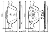 BOSCH 0 986 495 066 set placute frana,frana disc