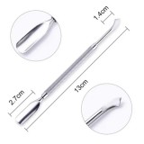 Instrument pentru &icirc;mpins cuticulele - argintiu, 12cm, INGINAILS