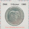 Danemarca 5 kroner 1960 argint UNC - Silver Wedding - km 852 - D01201