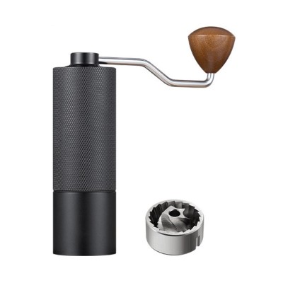 Rasnita de cafea, manuala, Reglaj pentru gradul de macinare, maner ergonomic din lemn, capac solid, usor de montat, 16 cm inaltime, 5 cm diametru foto