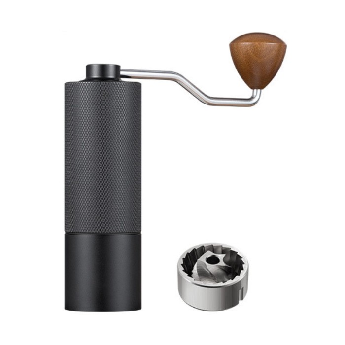 Rasnita de cafea, manuala, Reglaj pentru gradul de macinare, maner ergonomic din lemn, capac solid, usor de montat, 16 cm inaltime, 5 cm diametru