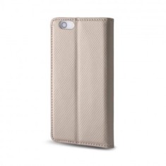 Husa Flip Carte Smart LG G8s Thinq Gold foto