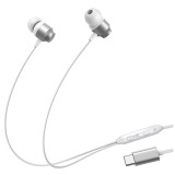 Cumpara ieftin Casti cu fir, Joyroom, USB-C, 10 mm, Alb/Argintiu