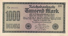 GERMANIA 1.000 marci 1922 VF+++!!! foto