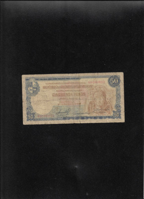 Rar! Uruguay 50 pesos 1939 seria09590822 foto