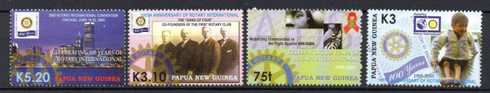 Papua Noua Guinee 2005, Aniversari, Rotary, serie neuzata, MNH