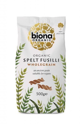 Paste Fainoase Fusilli din Grau Spelta Integral Bio 500 grame Biona foto