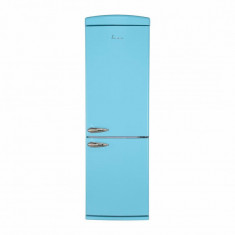 Combina frigorifica Fram, 340 l, 190 cm, 3 rafturi, clasa F, lumina LED, dezghetare automata, Albastru foto