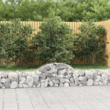 Cosuri gabion arcuite 15 buc, 200x30x40/60 cm, fier galvanizat GartenMobel Dekor, vidaXL