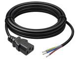 Cablu IEC C13 mamă 3G0,75mm2, 1,8m, negru, QOLTEC