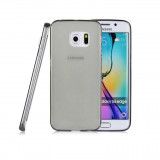 Husa Silicon Samsung Galaxy S6 Edge+ g928 Clear Grey Ultra Thin&nbsp;