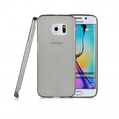 Husa Silicon Samsung Galaxy S6 Edge+ g928 Clear Grey Ultra Thin 