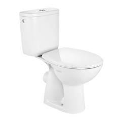 Vas wc cu rezervor + mecanism + capac, set Roca Adele A34P195000, alb, evacuare orizontala, montaj pe pardoseala