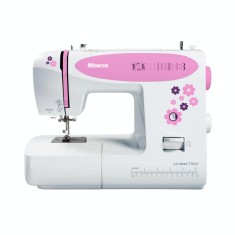 Masina de cusut Minerva LV710 10 Programe 850 Imp/Min 70W Alb/Roz foto
