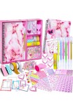 Kit DIY de jurnal și album de decupaje pentru fetițe, cadou de ziua de naștere și Crăciun &ndash; v&acirc;rstele 8&ndash;14