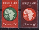 Guineea 1962 UPAF (Uniunea postala africana ) MI 105-106 MNH, Nestampilat