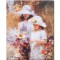Tablou canvas, Fete culegand flori, o zi minunata, 50x40cm, gata de agatat pe perete