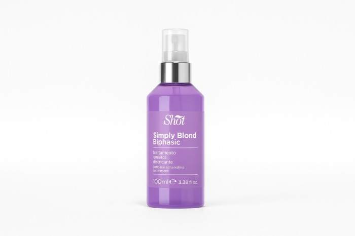 Spray bifazic anti-galben pentru păr blond Simply Blond - Shot - 125 ml - ph 3.2