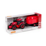 Cumpara ieftin Tractor cu remorca animale, 40&times;11.5&times;17 cm, Polesie