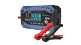 Qoltec Incarcator inteligent pentru acumulator STD AGM GEL LiFePO4 cu functie de reparatie |12-24V |10A | LCD | 9 moduri