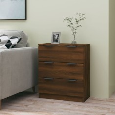 vidaXL Servantă, stejar maro, 60x30x70 cm, lemn prelucrat