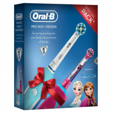 Periuta electrica Oral B PRO 500 Vitality Kids Frozen, 28800 oscilatii/min foto
