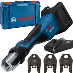 Bosch GPT 18V-32 + GAL 18V-40 - Aparat de presare fara acumulatori Li-Ion 18 V - Ah 32 kN 54-110 mm valiza speciala accesorii + Incarcator acumulatori
