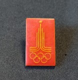 Insigna - Emblema oficială a Jocurilor Olimpice de Vară MOSCOVA1980 (URSS)
