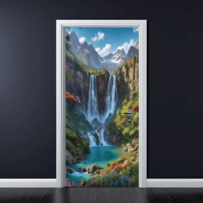 Folie imprimata color pentru decor Usa, dimensiune 200 x 90cm, model: AVX-DR27 foto