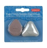 Cumpara ieftin Radiera Derwent Professional, 2 buc/ set, diverse forme, ergonomica, pentru eficienta ridicata si confortabila, blister