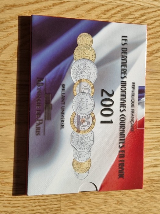 Set monetarie PROOF - 2001 Franta