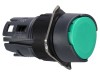 Comutator apăsare 16mm verde