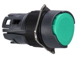 Comutator apăsare 16mm verde