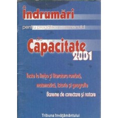 Indrumari pentru pregatirea examenului de capacitate