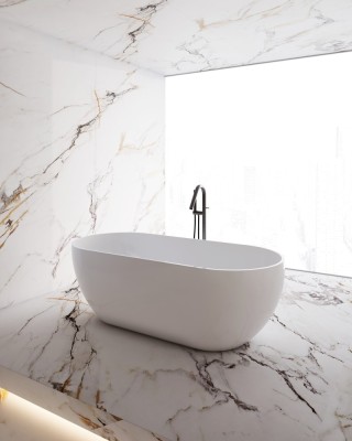 Cada Freestanding Marble Luxe 2, 1600&amp;times;750&amp;times;580 mm foto