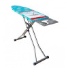 Masa de calcat Zilan ZLN-2043 Grigio, priza, suport fier, 114x36 cm, inaltime reglabila, husa microfibre, picioare antiderapante