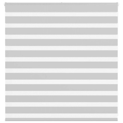 Jaluzea tip zebra gri deschis lățime țesătură 135,9cm poliester foto