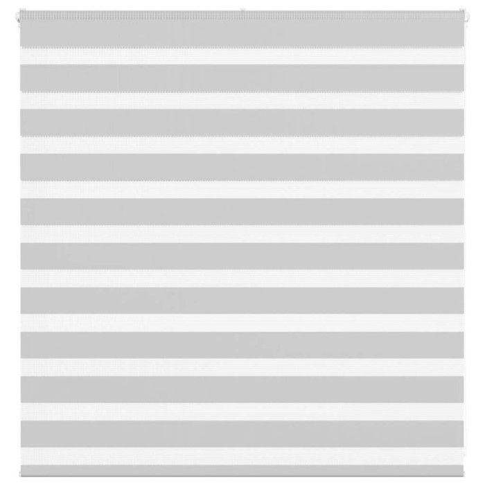 Jaluzea tip zebra gri deschis lățime țesătură 135,9cm poliester