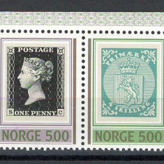 Norvegia 1990 MNH - 150 de ani de la primul timbru, Black Penny, nestampilat