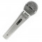 Microfon cu fir Konig, cablu 5 m, 60-14000Hz, jack 6.35 mm, argintiu